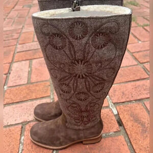 UGG Australia Ladies RYDER Tall Boho Suede Boots in Espresso NEW RARE